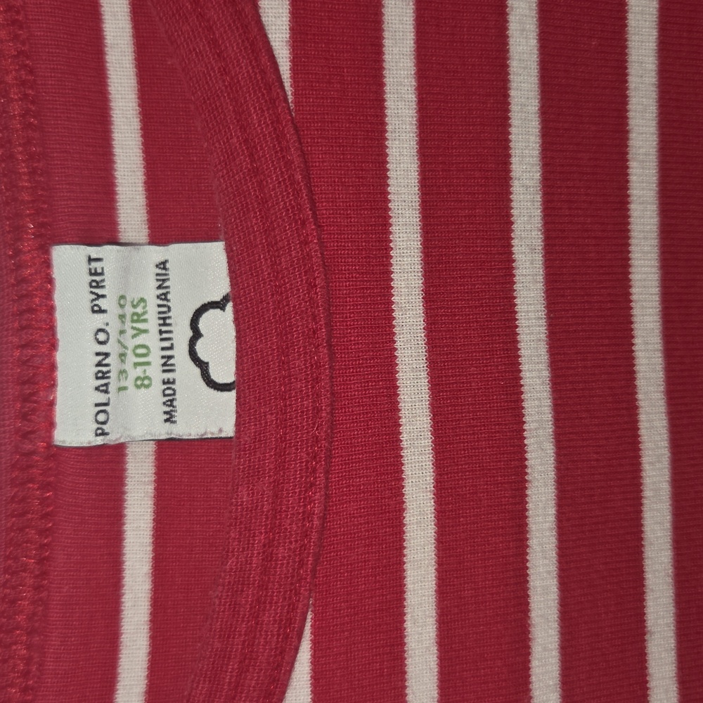 Polarn O. Pyret Striped Cotton Dress